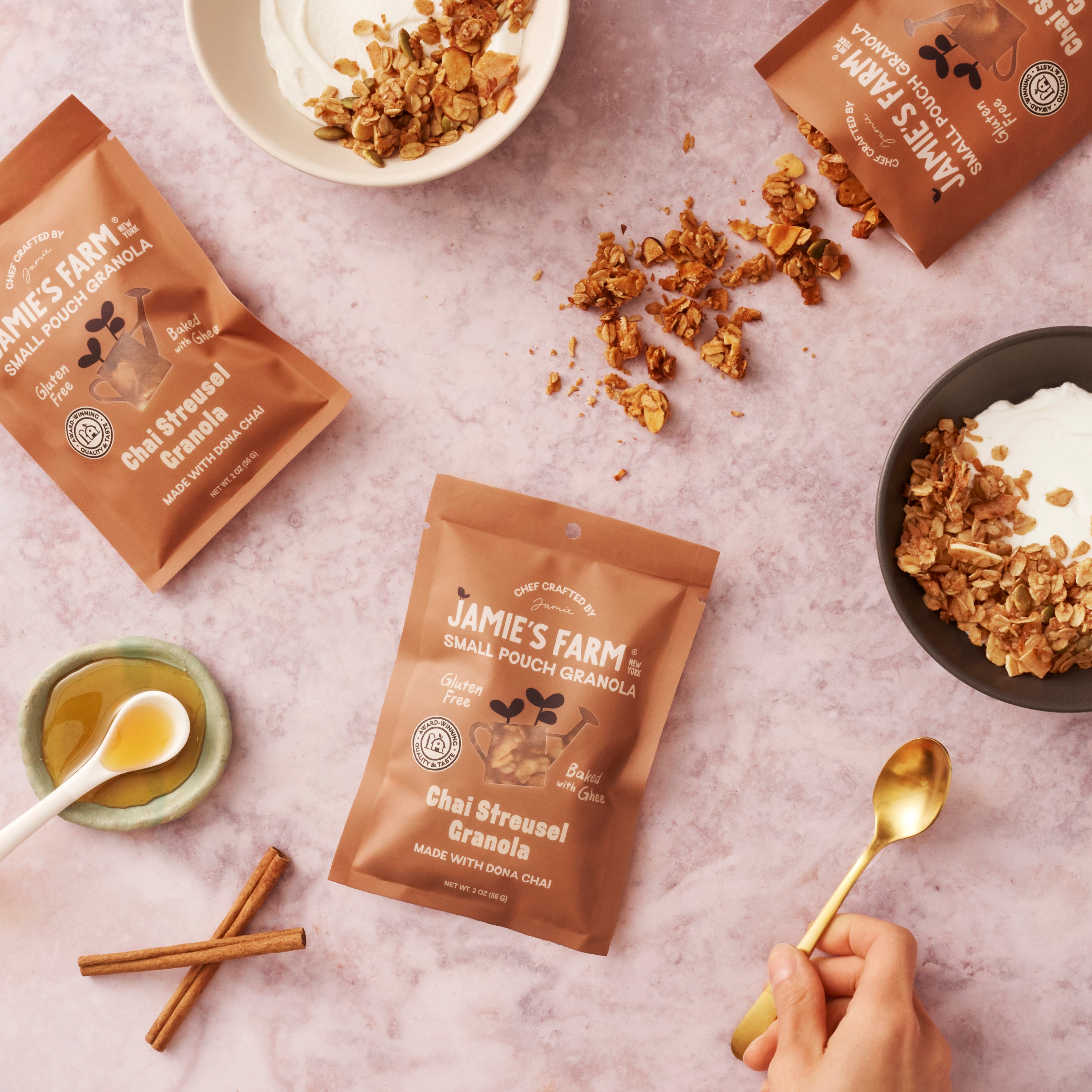 12-Pack: Small Pouch Chai Streusel Granola